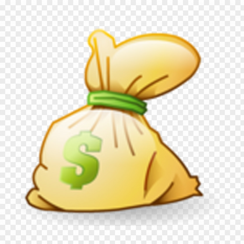 Gold Bag Money Icon PNG