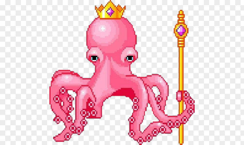 Octopus Pixel Art Dollz PNG
