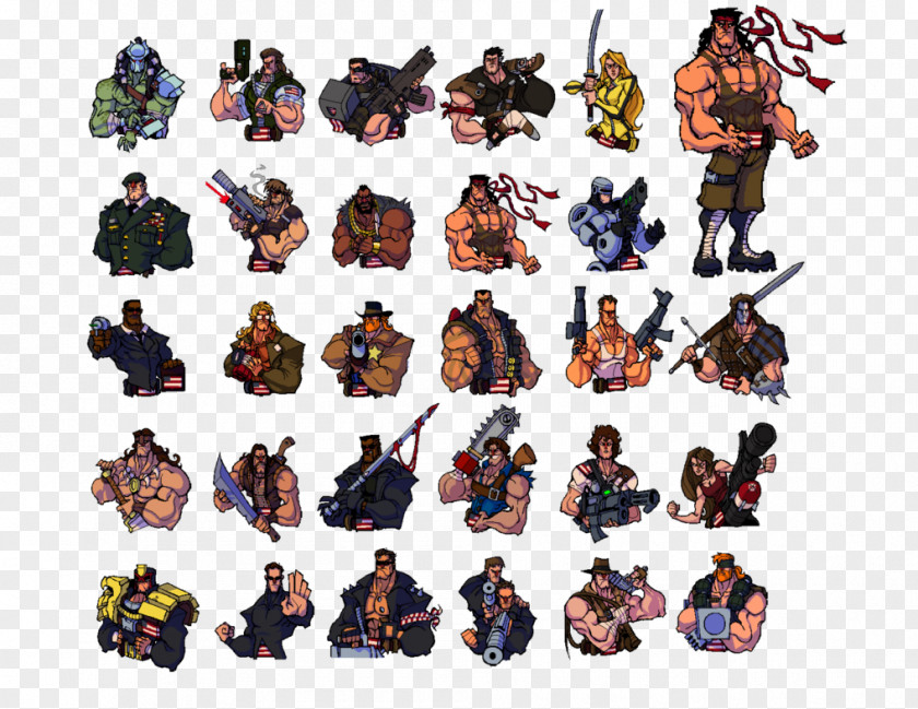 Rambo Broforce Character PlayStation 4 PNG