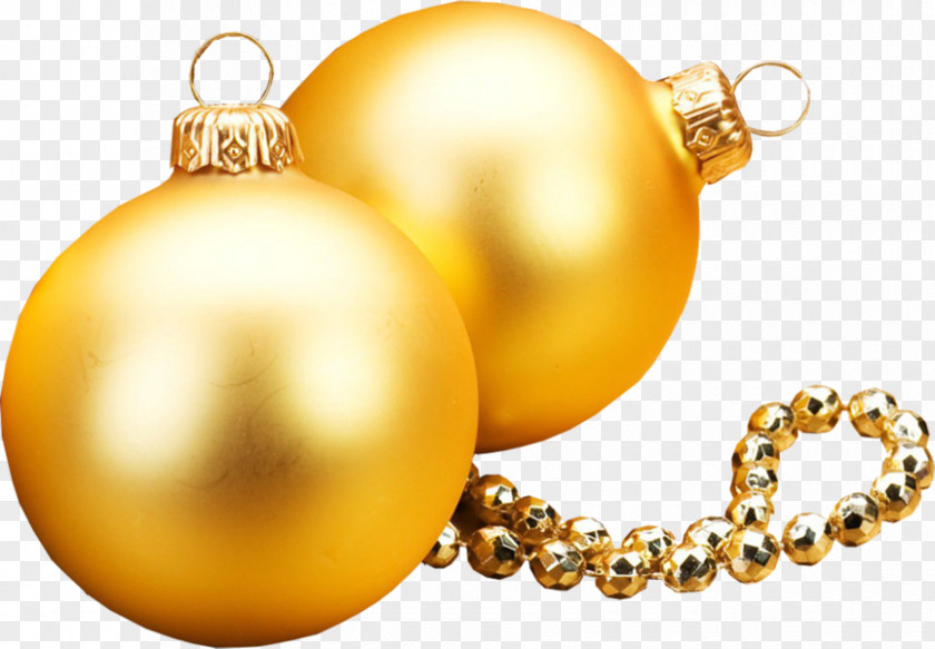 Christmas Ornament Decoration Gold PNG