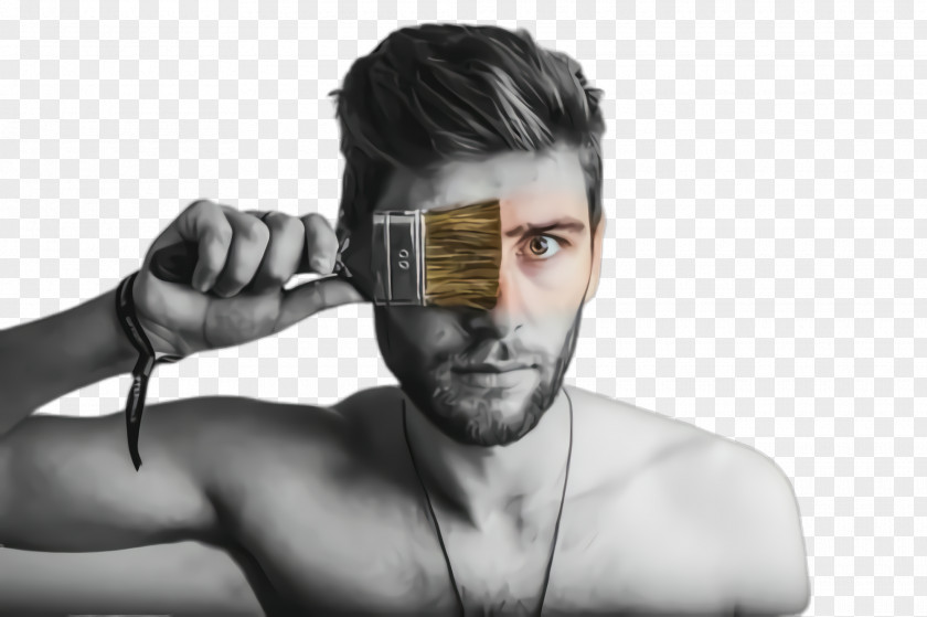 Closeup Muscle Face Hair Head Forehead Chin PNG