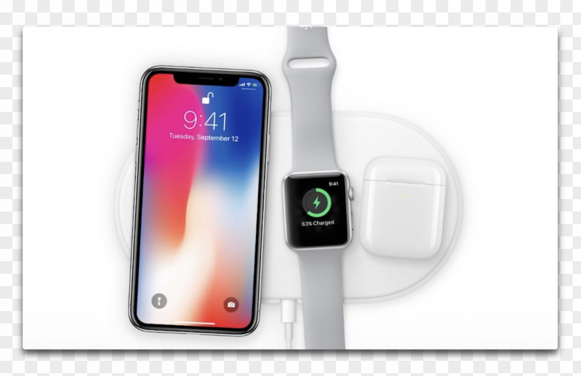 Apple IPhone X Battery Charger 8 Plus AirPods AirPower PNG