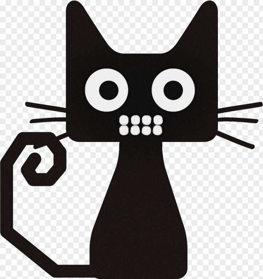 Black Cat Halloween PNG