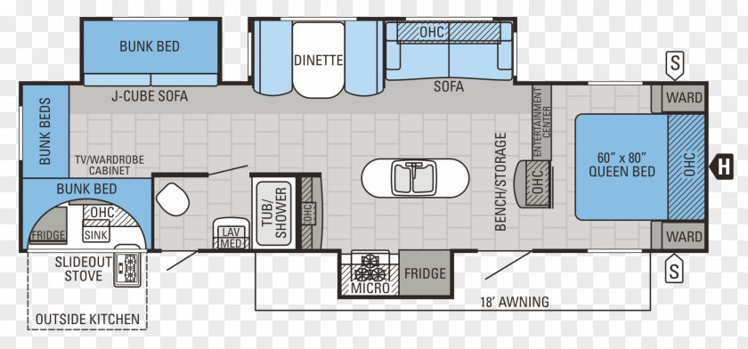 House Floor Plan Caravan PNG