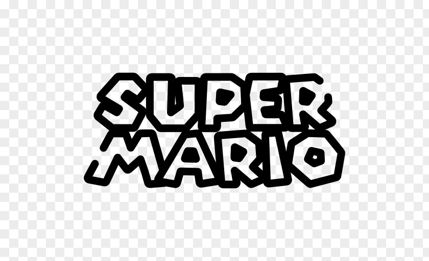 Mario Bros Bros. Super Run Paper Logo PNG
