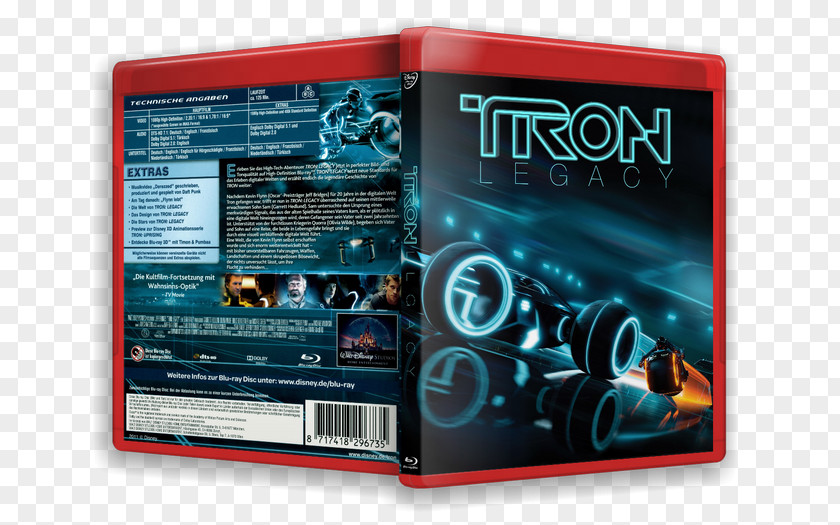 Tron Legacy Blu-ray Disc Film Poster PNG