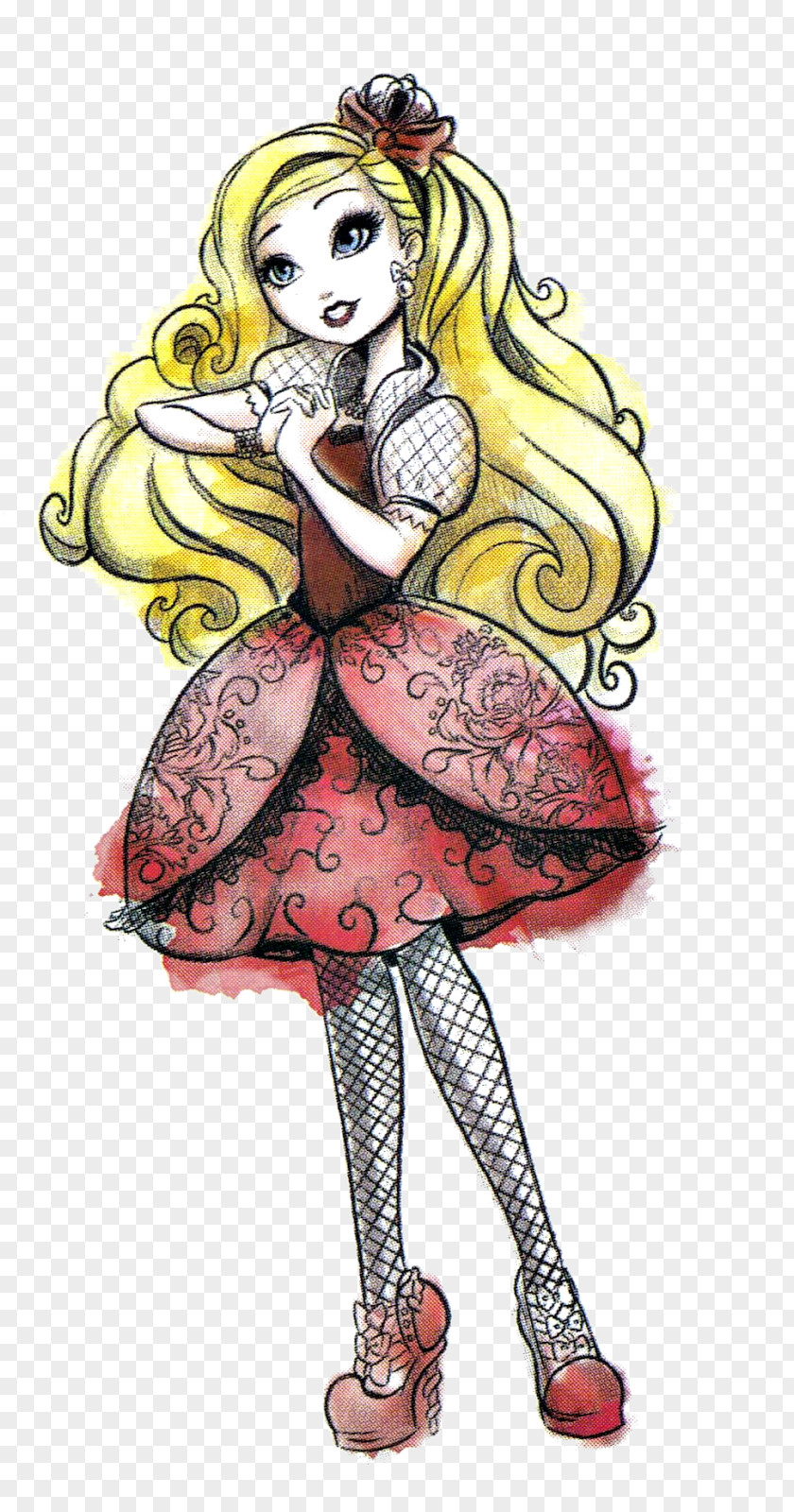 Apple Ever After High Legacy Day White Doll Drawing PNG