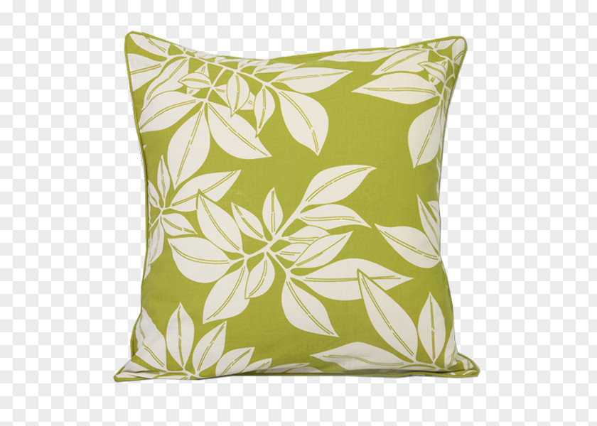 COLORFUL LEAF Throw Pillows Cushion Green Rectangle PNG