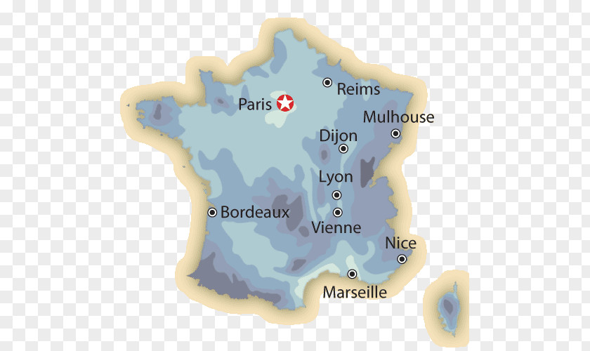Map Of France With Cities Tuberculosis Rain PNG