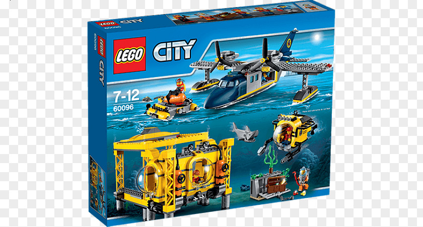 Lego Town LEGO 60096 City Deep Sea Operation Base 60095 Exploration Vessel 60124 Volcano Toy PNG