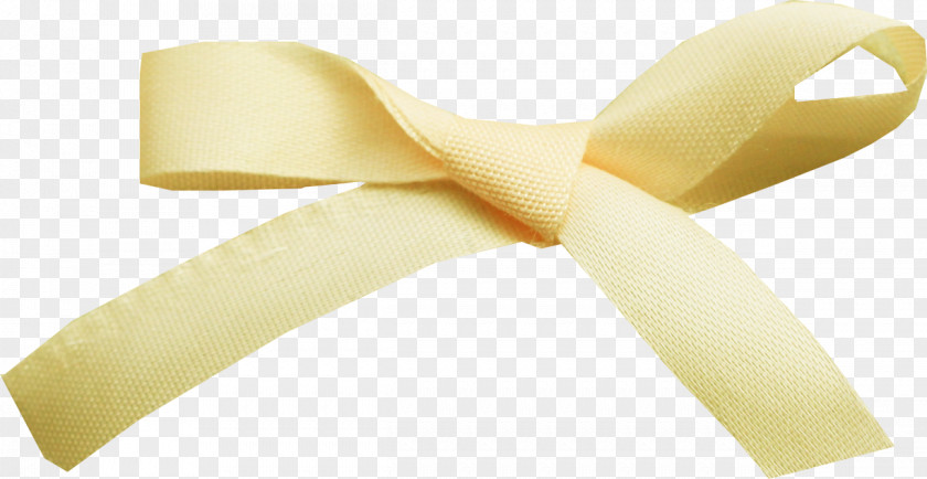 Orange Bow Cloth Yellow Ribbon PNG