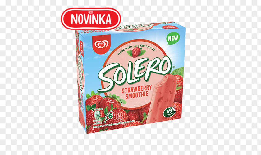 Strawberry Ice Cream Smoothie Iced Tea Solero PNG