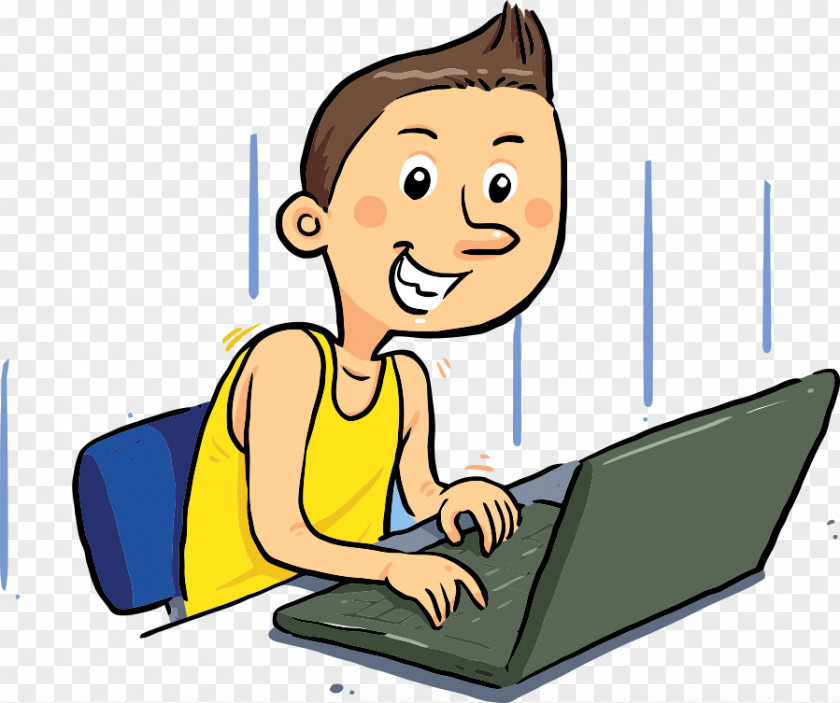 Vector Laptop Online Men Internet PNG