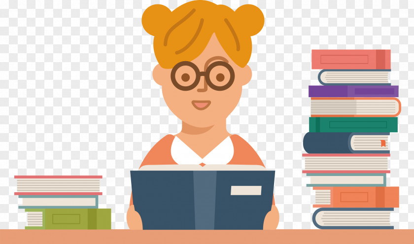 Teacher Reading Book PNG