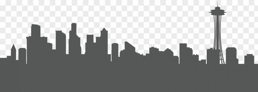 Town Transparent Image Seattle Skyline Silhouette Clip Art PNG