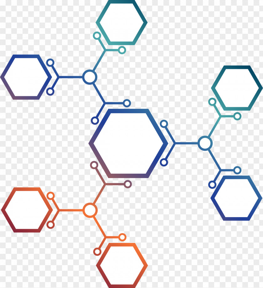And Hexagonal Molecular Structure Euclidean Vector Molecule Hexagon PNG