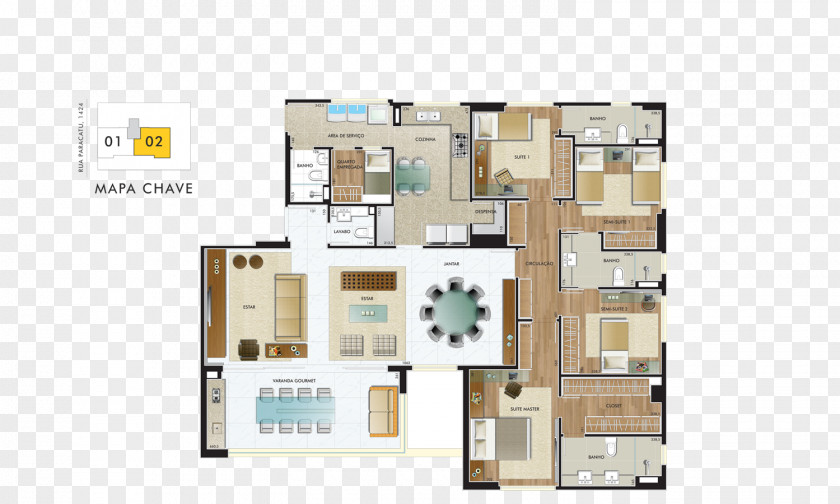 Apart Apartment Floor Plan Building House Room PNG