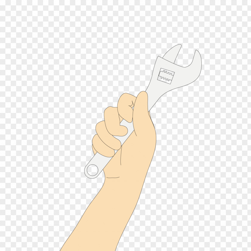 Vector Wrench Hand Spoon Thumb Model Fork PNG