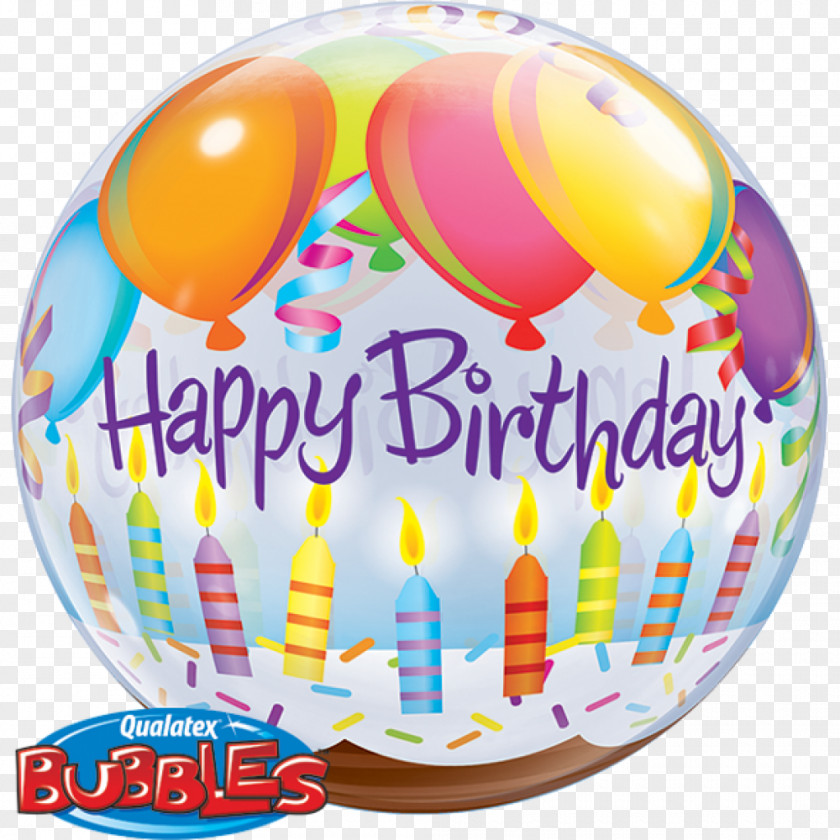 Balloon Happy Birthday Party Candle PNG