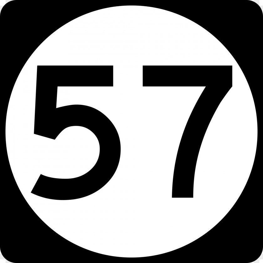 Long Shadow Numbers Highway Shield United States Wikipedia PNG