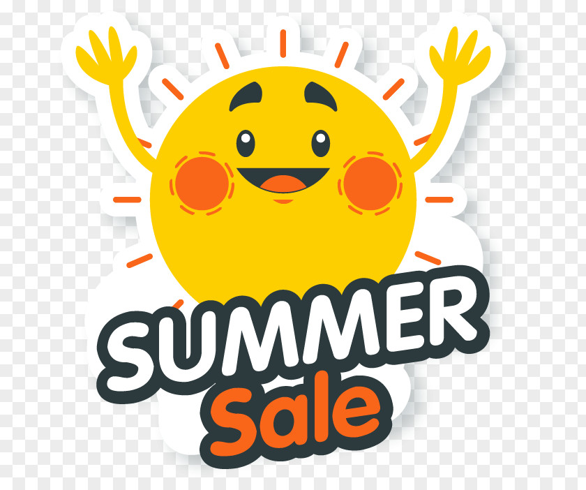 Summer Sun Promotion Tag Sales Clip Art PNG