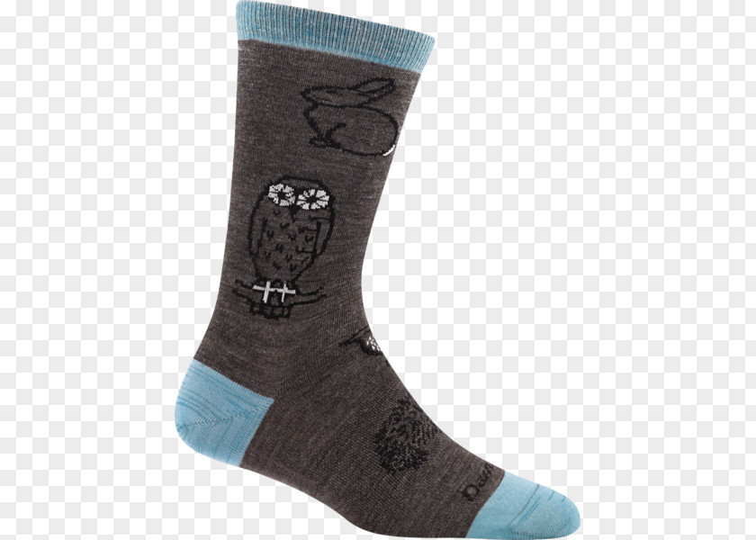 Woodland Creatures Sock Cabot Hosiery Mills Clothing Darn Tough Brand PNG