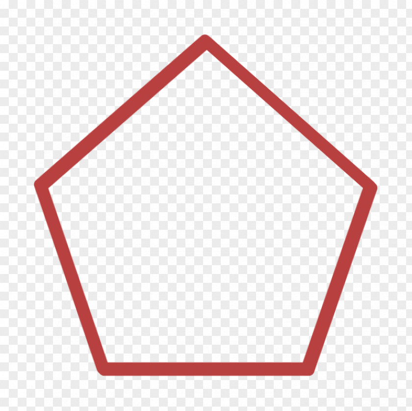 Design Set Icon Pentagon Polygon PNG