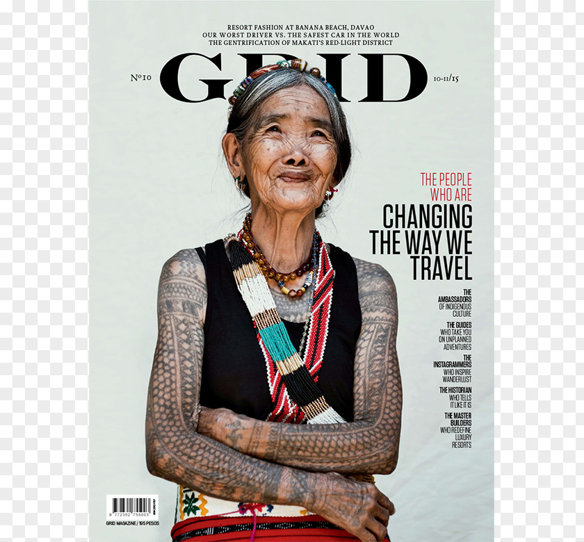Magazine Cover Whang-od Tattoo Artist National Living Treasures Award Buscalan Proper PNG