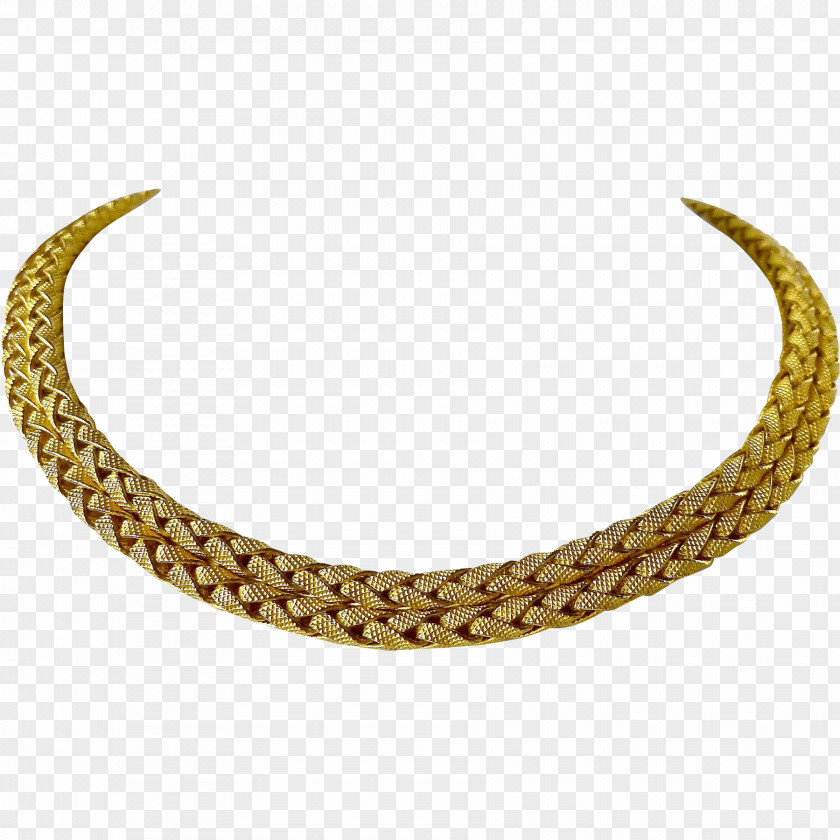Necklace Choker Jewellery Chain Colored Gold PNG