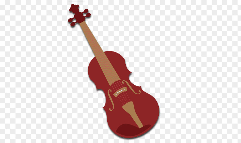 A Cartoon Violin Musical Instrument PNG