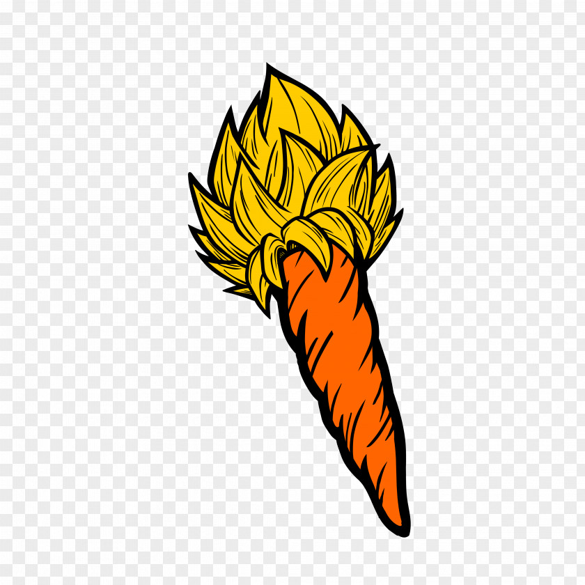 Goku Super Saiyan Carrot Dragon Ball PNG