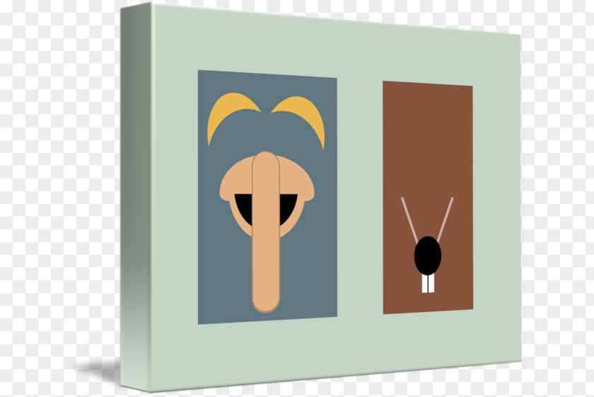 Minimalist Frames Gallery Wrap Art Rizzo The Rat Canvas Muppets PNG