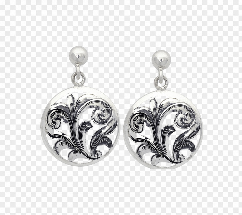 Silver Earring Filigree Sterling Charms & Pendants PNG