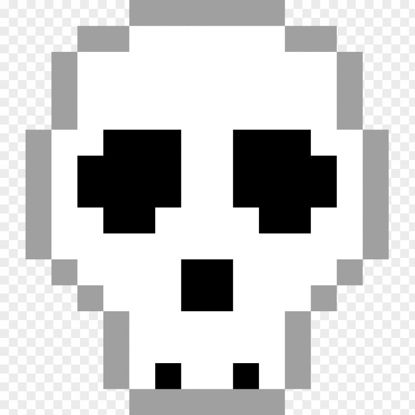 Skull Pixel Art Bone PNG