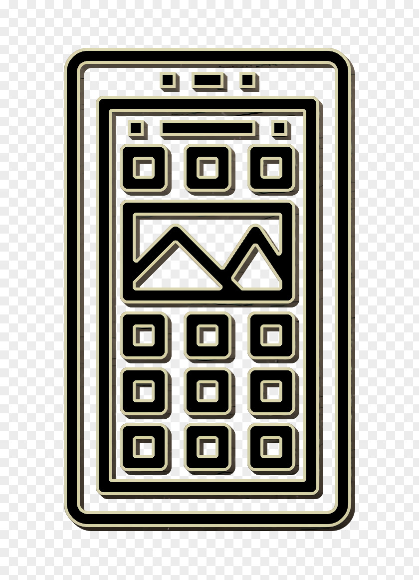 App Drawer Icon Mobile Interface PNG