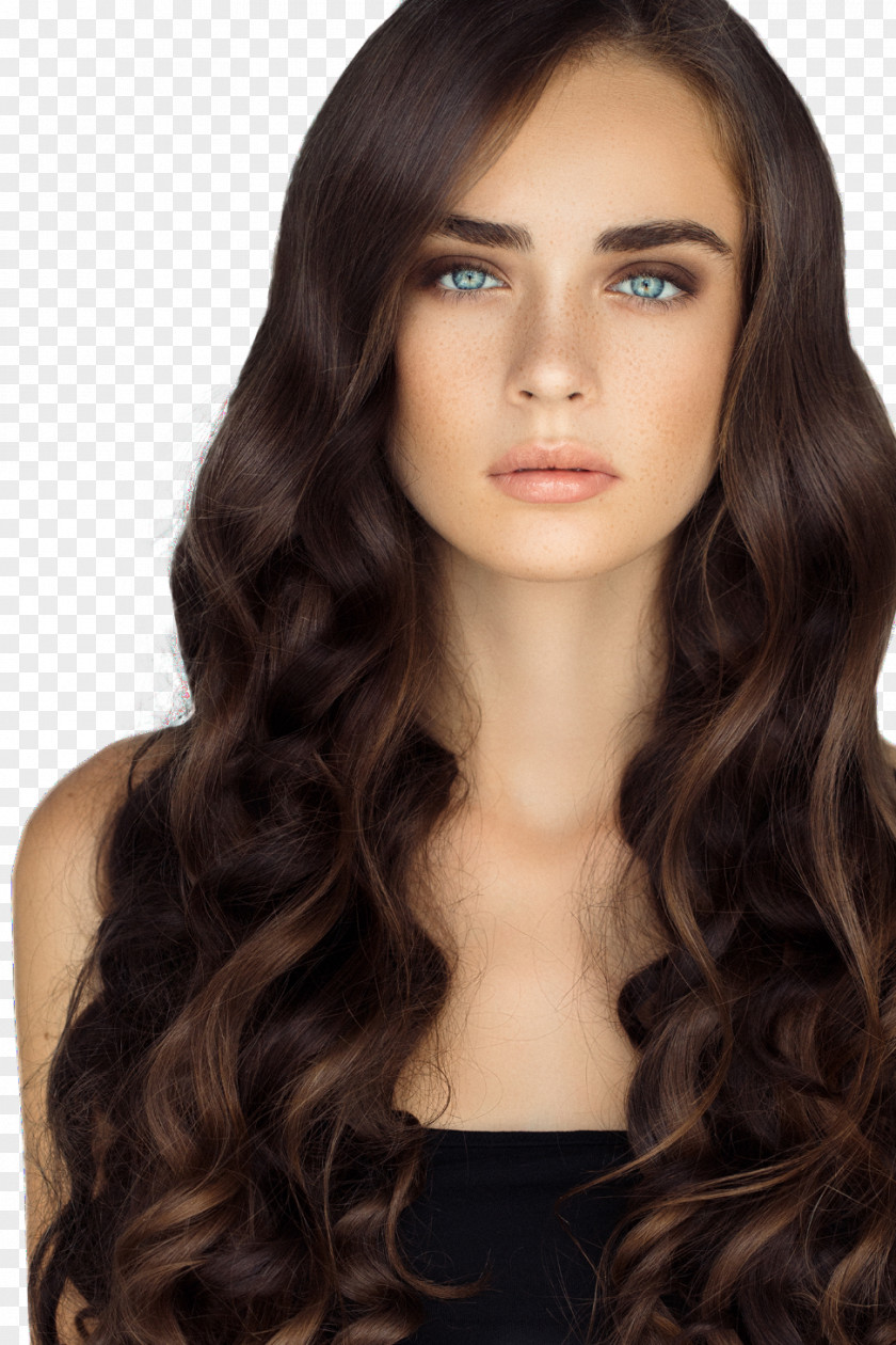 Hair Long Capelli Brown Black PNG