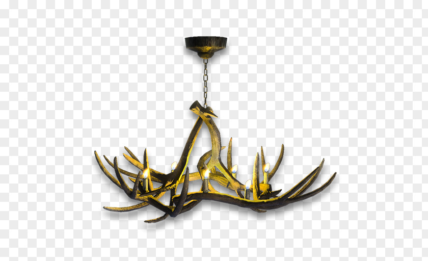 Light Fixture Antler PNG