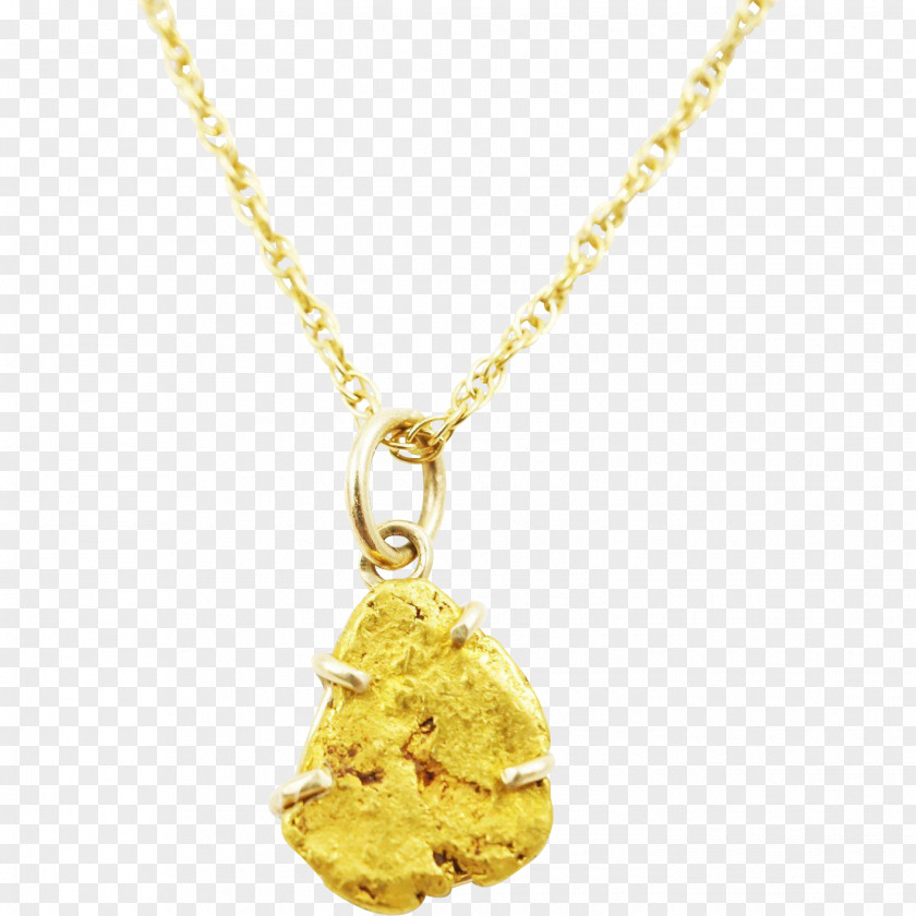 Nugget Charms & Pendants Necklace Jewellery Earring Gold PNG