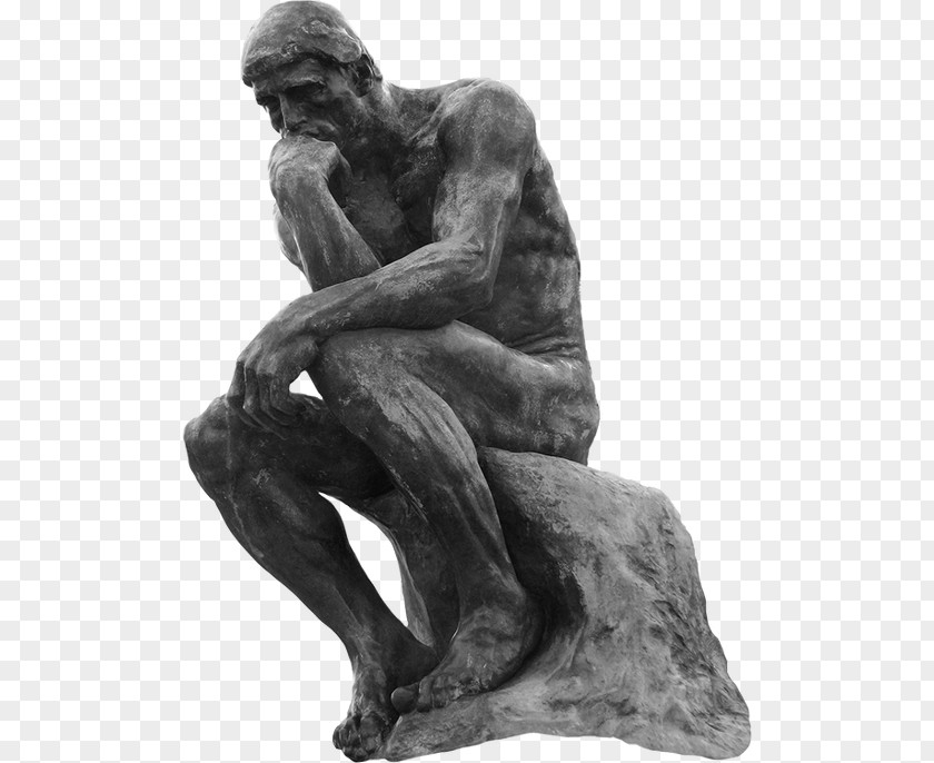 The Thinker Statue Bronze Sculpture Image PNG