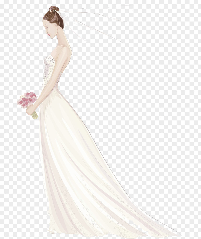 Wedding Design Invitation Dress Bride PNG