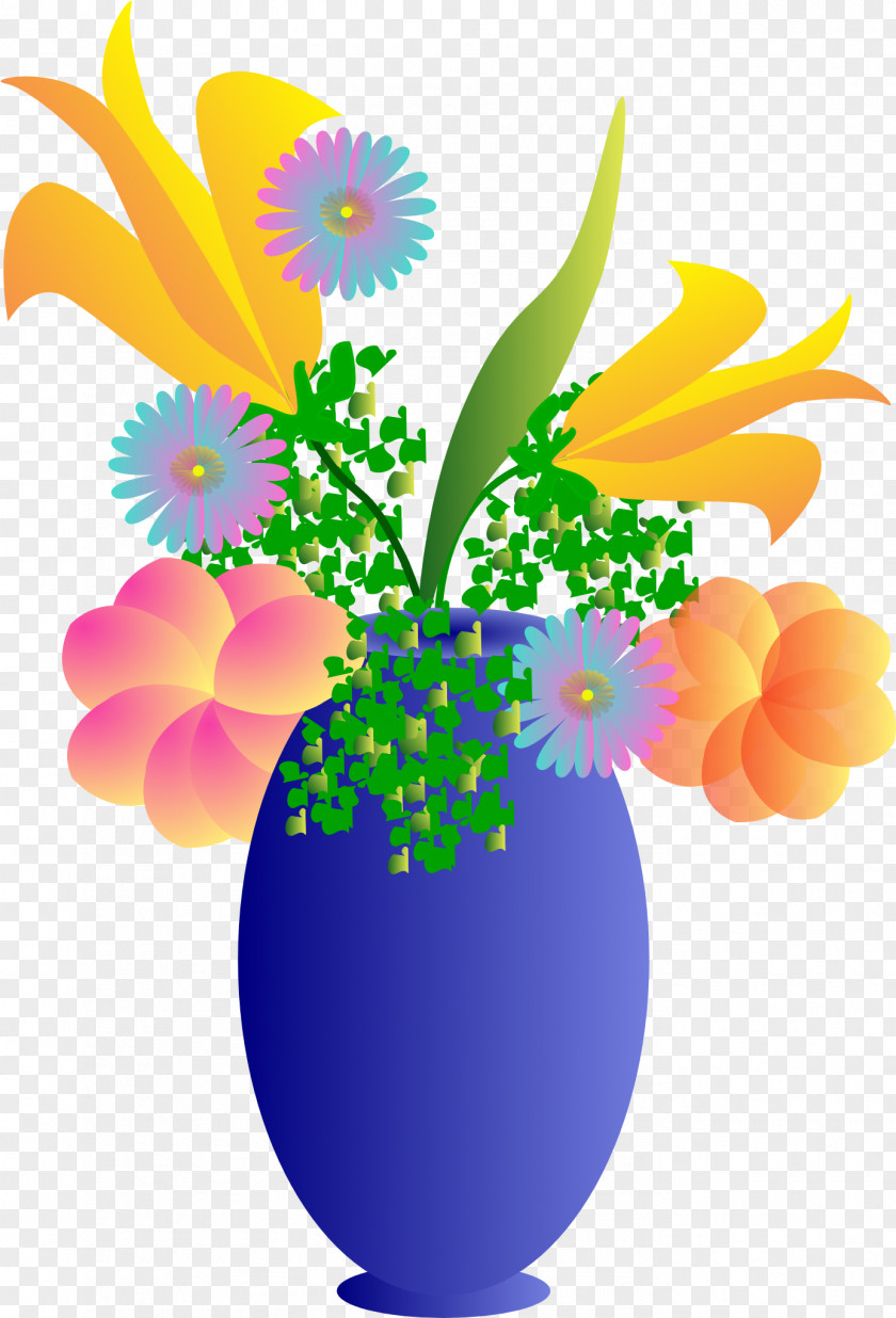 Bouquet Wildflower Flowers In Vase PNG