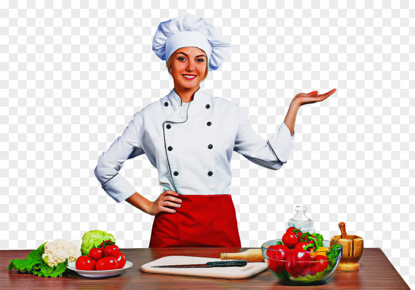 Homemaker Vegetable Chef Cartoon PNG