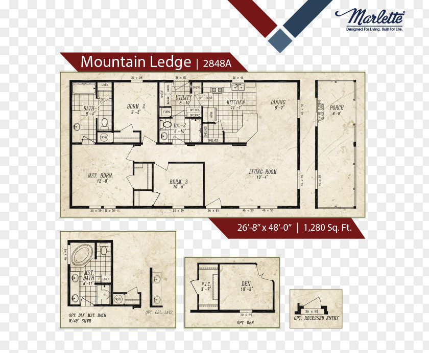 House Floor Plan Marlette Oregon Manufactured Housing PNG