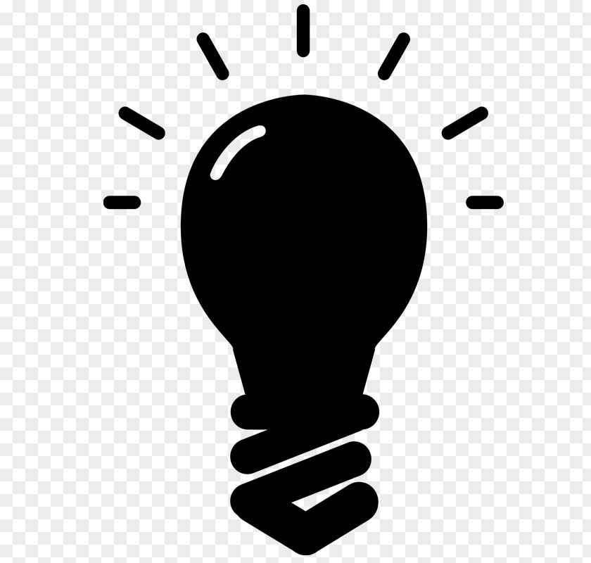 Pale Vector Incandescent Light Bulb Blacklight Clip Art PNG