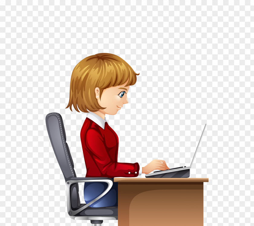 Professional Women Office Laborer Stock Photography Illustration PNG