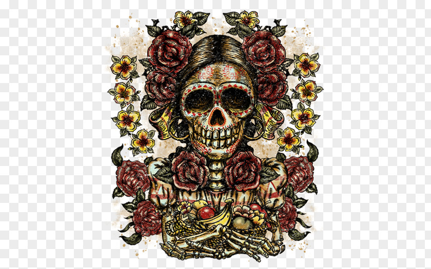 T-shirt Mexico Tube Top Skull PNG