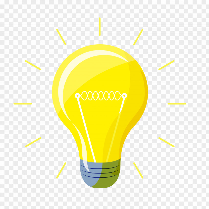The Right Amount Of Yellow Light Bulb Clip Art PNG