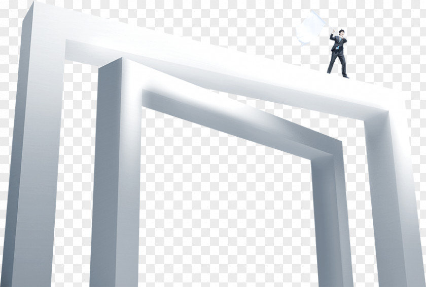 Man Holding A White Flag Angle Font PNG