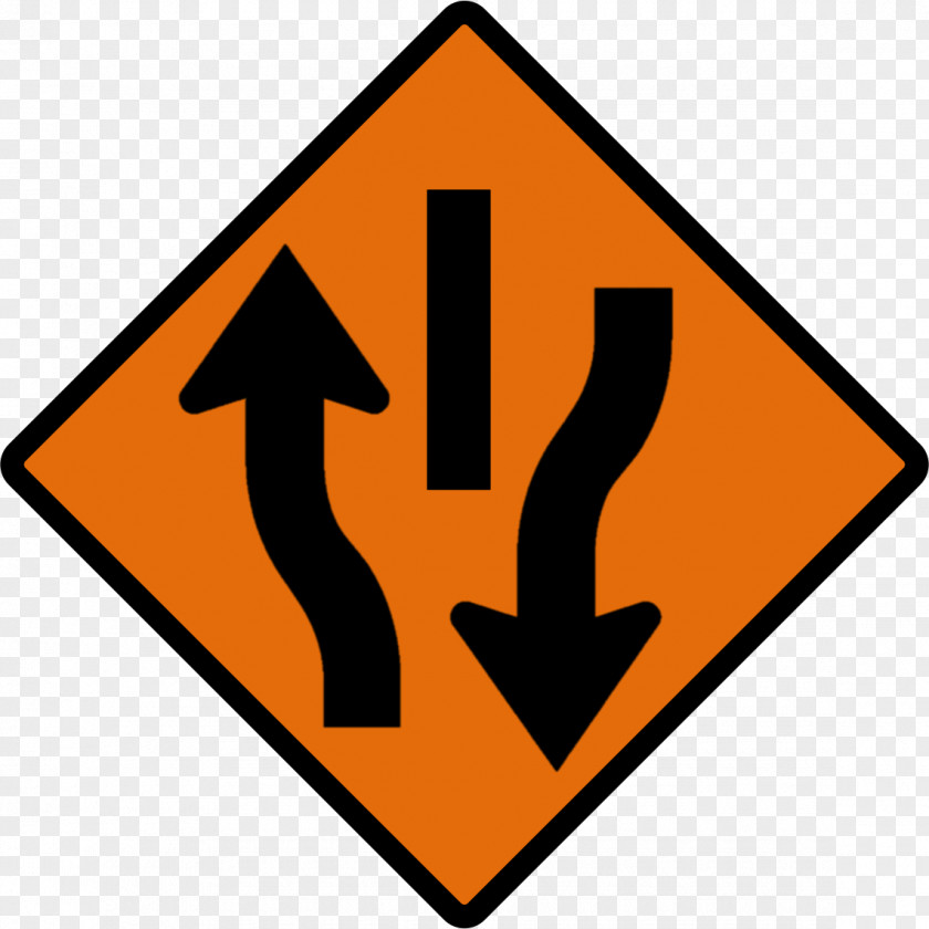 Road Sign Manual On Uniform Traffic Control Devices Roadworks Warning PNG