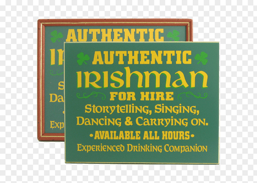 Saint Patrick's Day Donegal Irish Pub Commemorative Plaque PNG